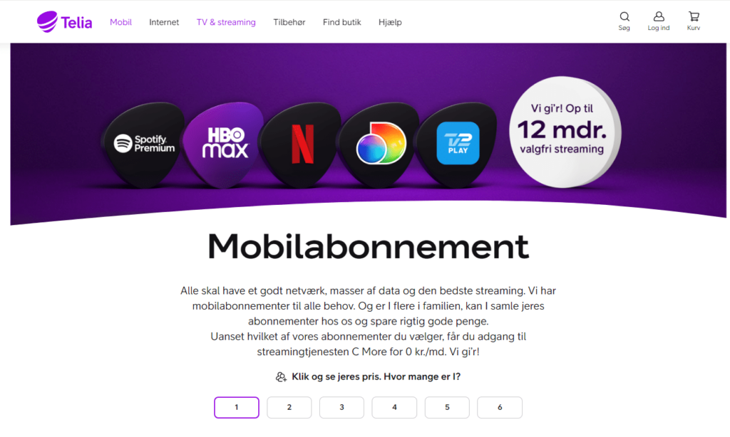 Mobile Networks in Denmark - Telia